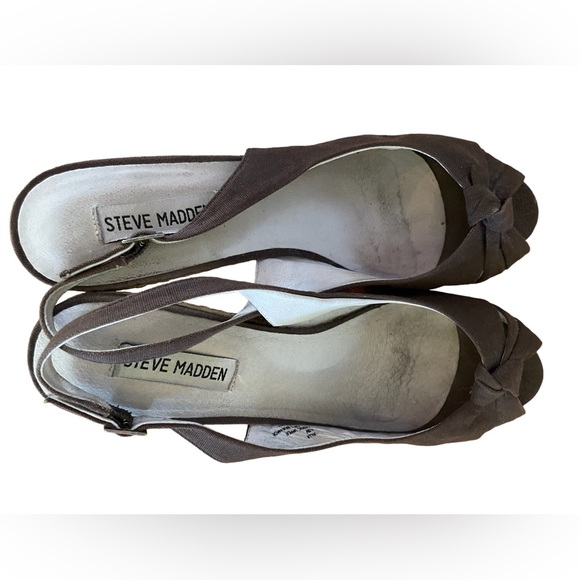 Steve Madden brown fabric espadrilles, size 8 - Picture 6 of 11